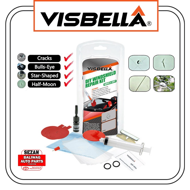 VISBELLA DIY WINDSHIELD REPAIR KIT FOR AUTOMOBILE GLASS CRACKS Shopee
