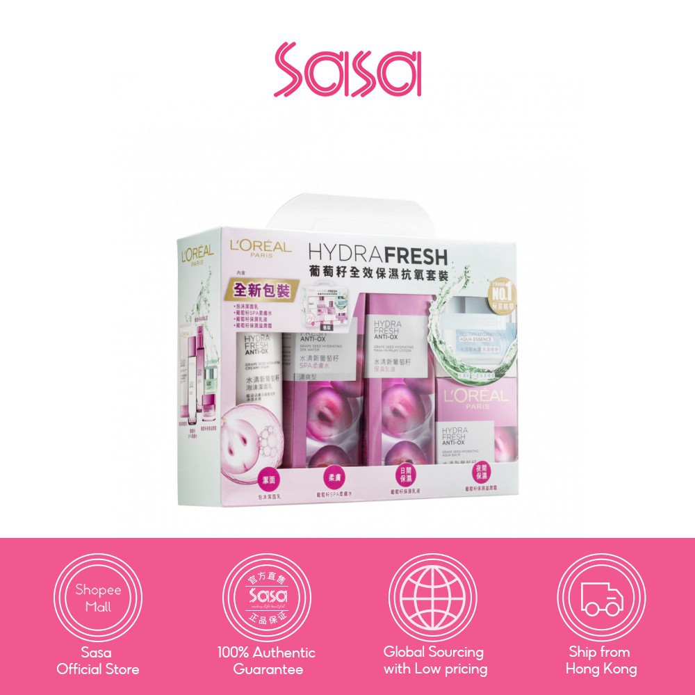 L'oreal Paris Hydra Fresh Set (5 Pcs) | Shopee Philippines