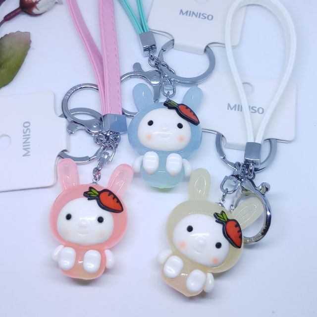 KHRIZ Miniso Rabbit Bagcharm Keychain | Shopee Philippines