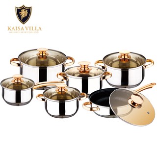 kaisa villa cookware set casserole set kitchenware set induction pan non stick frying pan cookware