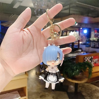 TWINKLE1 Life in a Different World from Zero PVC Action Bag Decor Collection Model Keys Holder Japanese Anime Anime Figure Rem Ram Keyrings #9