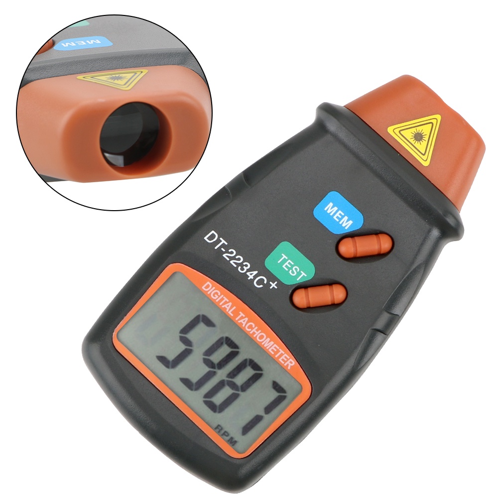 &Digital RPM Meter Handheld Tach Laser Tachometer Car Speedometer Speed Gauge Non Contact Laser