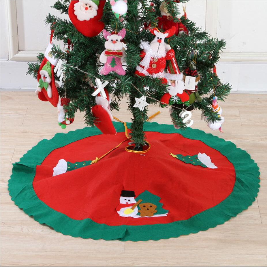 Christmas Tree Skirt Mat Base Xmas Tree Foot Carpet Festive Christmas Tree Apron 