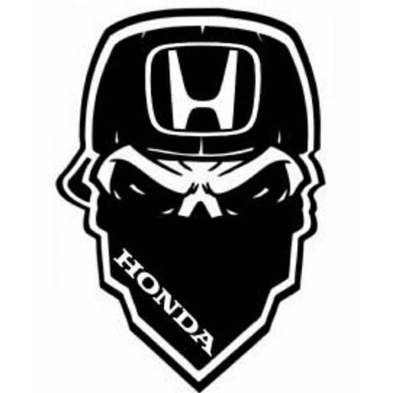 Punisher Skull Decal JDM Racing Vinyl Car Window Sticker Honda Civic ...