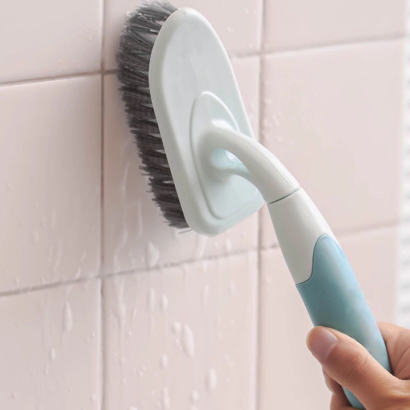 The floor brush long handle hard brush scrub toilets bathroom tile