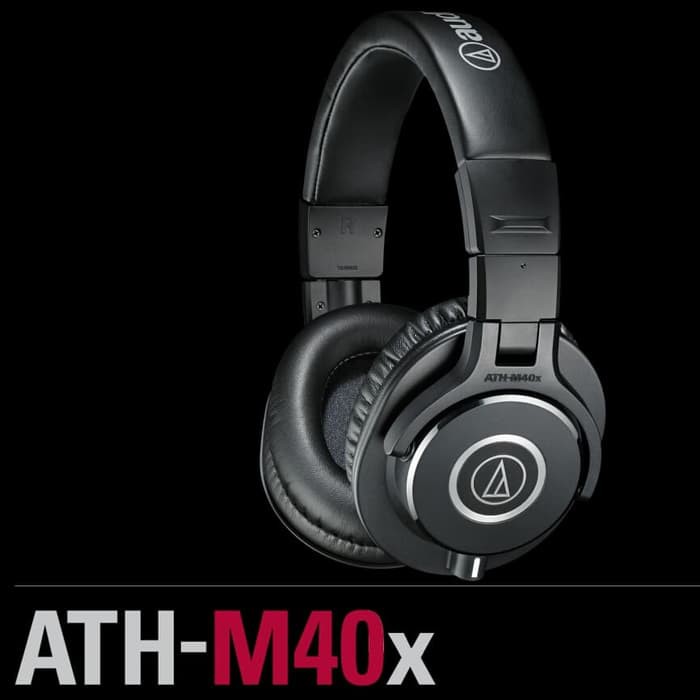 audio+technica+ath-m40x+professional+studio+monitor+headphones 