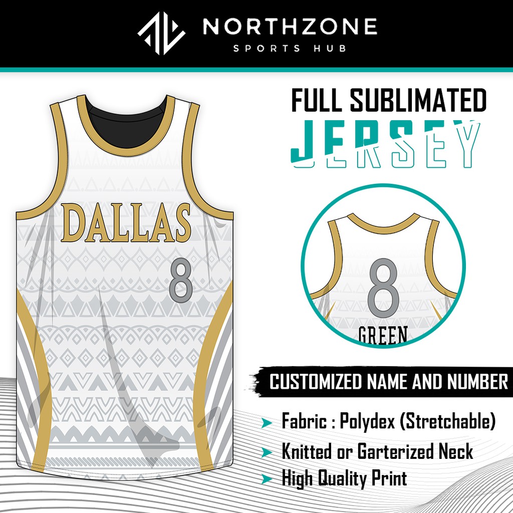 mavericks gold and white jersey