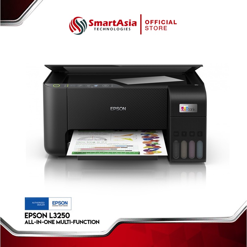 Epson L3250 Ecotank AllInOne MultiFunction (WiFi, PrintScanCopy, Ink Tank, 003 Ink