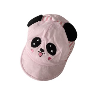 Fashion cute cartoon soft edge baby hat panda 4 color unisex #5