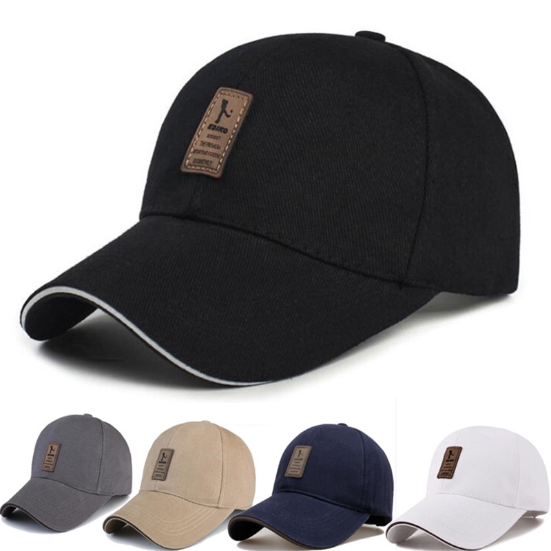 Black Plain Metal Adjust Cap Fashion Hats Outdoor Bull Caps Close ...