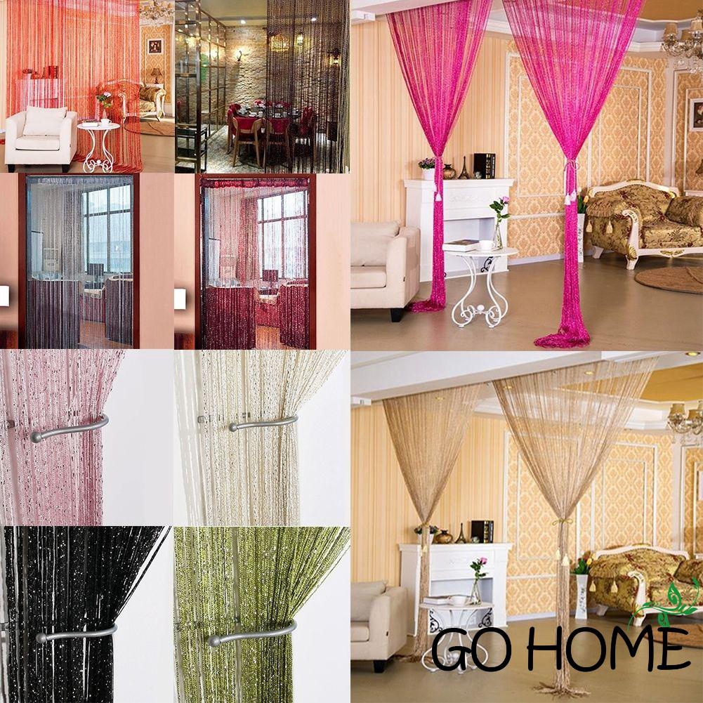 G H String Door Curtain Beads Room Divider Window Panel Shopee