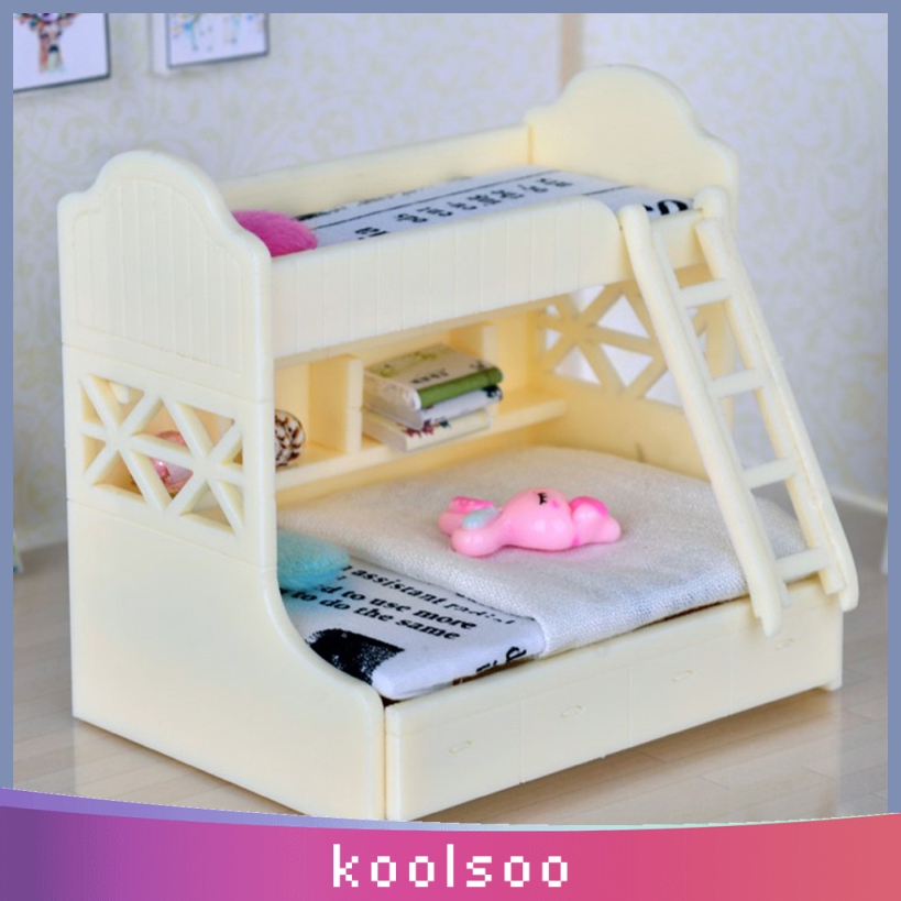 miniature dollhouse bed