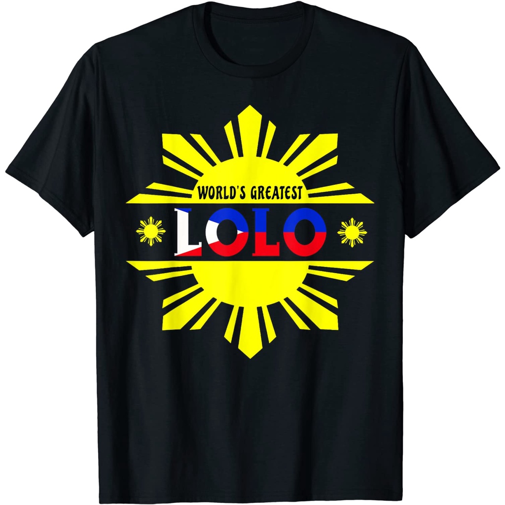 Worlds Greatest Lolo Filipino Grandpa Philippines Pinoy Cotton T Shirt