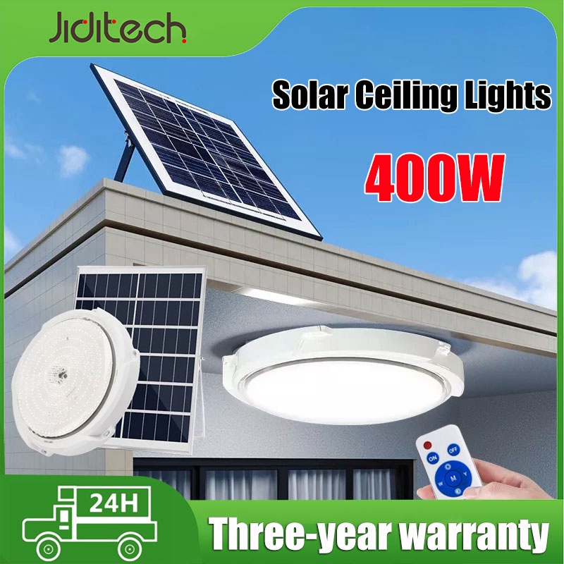 Jiditech Solar Ceiling Light Solar Light LED Light Indoor Chandelier 80W 150W 300W 400W With ...