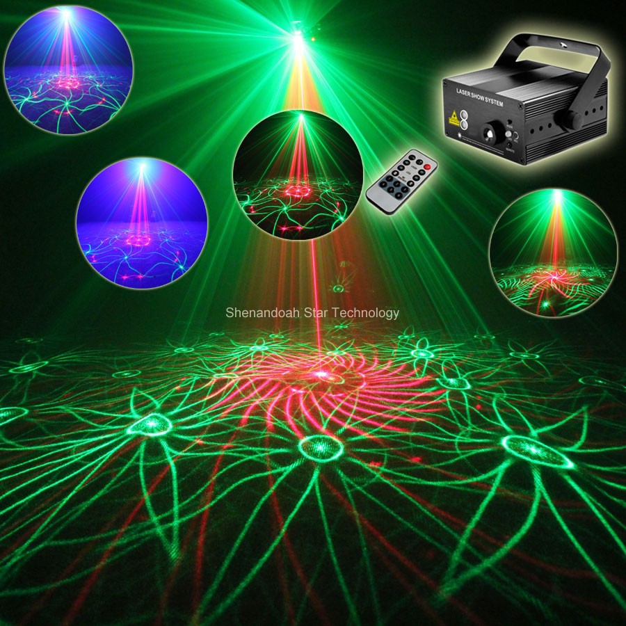 green laser party light