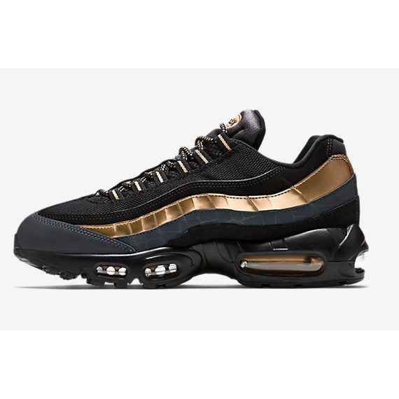 nike 95 gold and black