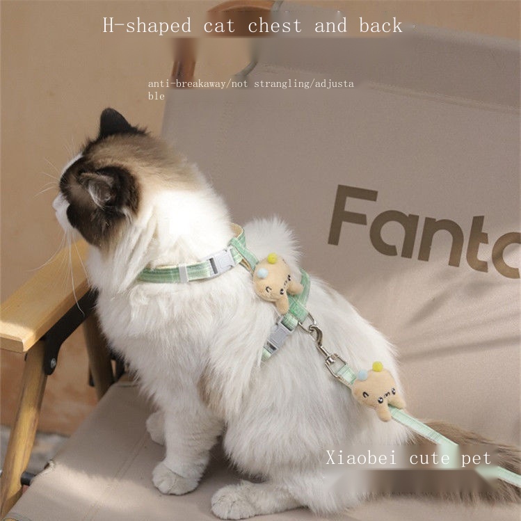 Cat traction rope Ishaped antibreakaway chain to go out to walk the