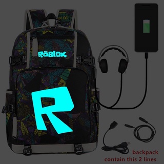 □ROBLOX luminous R game social network surrounding backpack student school bag new 2019 new #4
