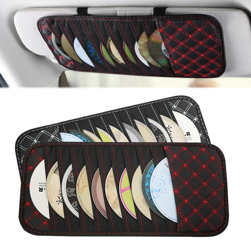 OZIO Dvd Storage Case Car Sun Visor Cd Disc Holder Cd Dvd Storage Pouch