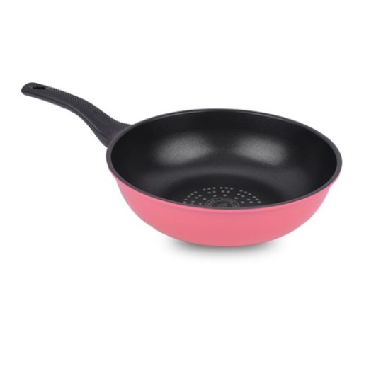 [KITCHEN ART]Korean Pastel Pink Frying Pan Non-Stick 5 Layer Coating ...