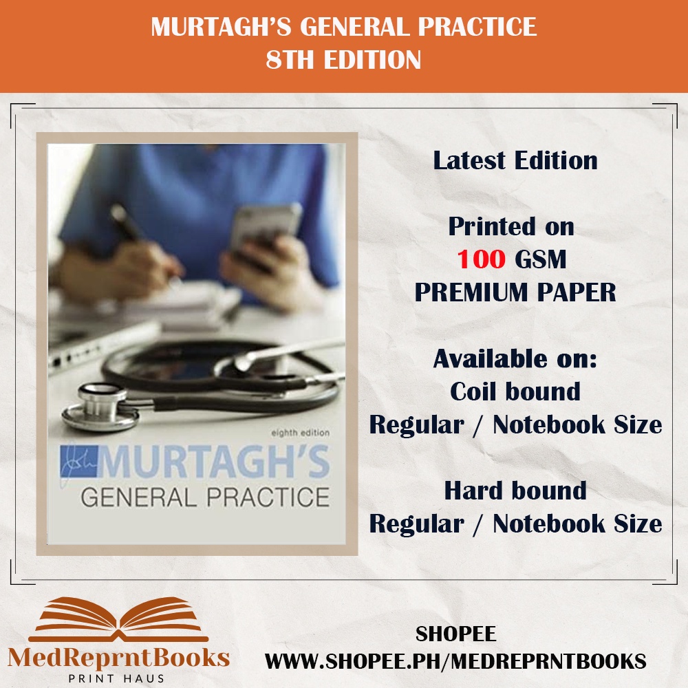 MURTAGH GENERAL PRACTICE 8TH EDITION | Shopee Philippines