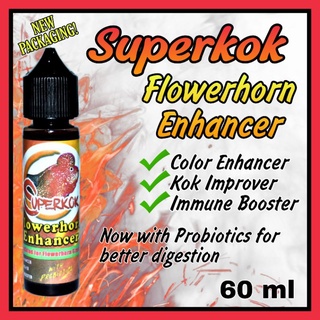 60 ml Superkok Flowerhorn Enhancer, Fish pellet enhancer, color enhancer, kok improver