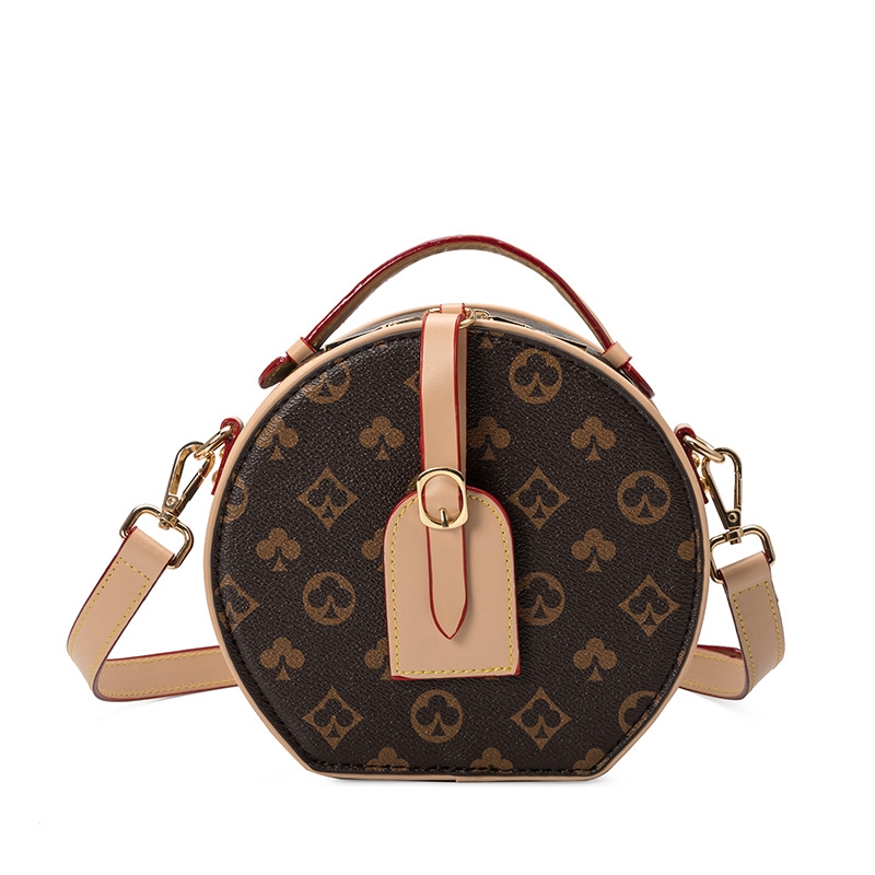 LV&HOC Bag Women 2020 New Fashion Handbag Printed Small Round Bag Messenger Bag Women | Shopee ...