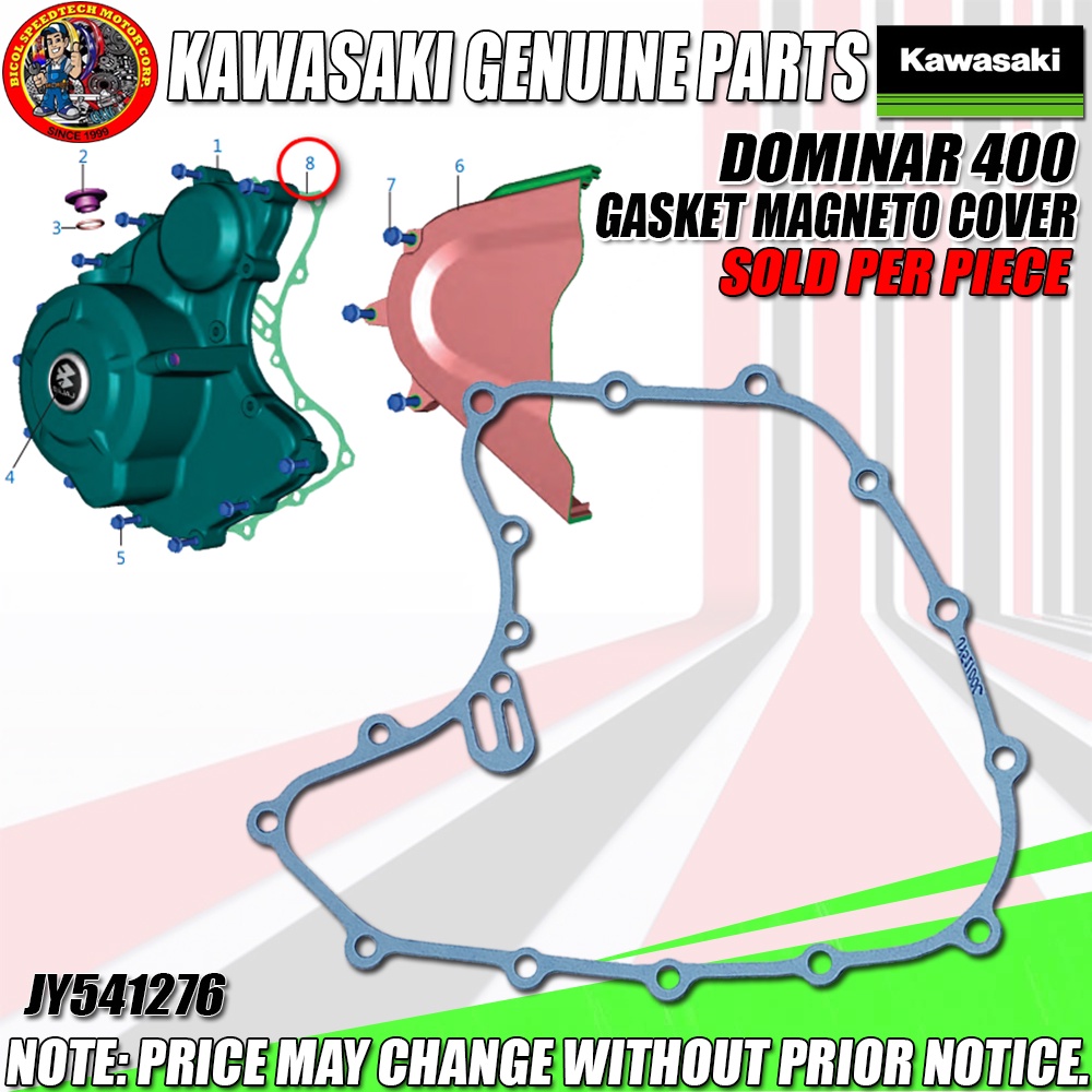 DOMINAR 400 GASKET COVER (KMC) (Genuine JY541276) Shopee