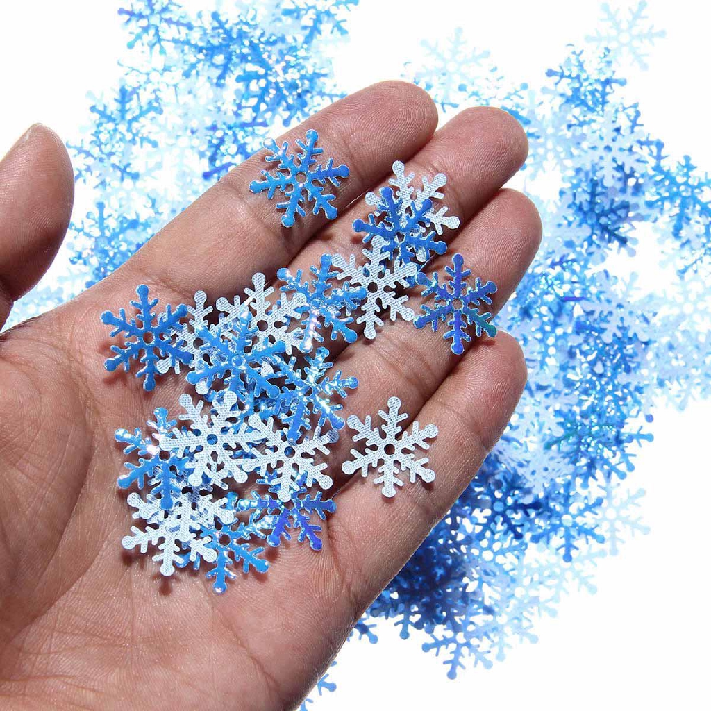 Snowflakes Confetti Christmas Wedding Party Decorations Shopee