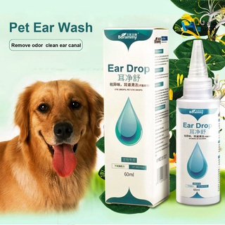 Cat Dog Mites Odor Removal Ear Drops Infection Solution Treatment Cleaner
