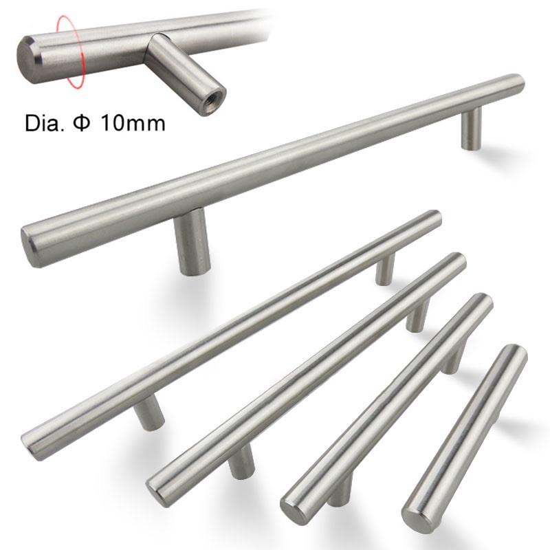 Modern Stainless Steel Kitchen Door T Bar Handle Pull Knob