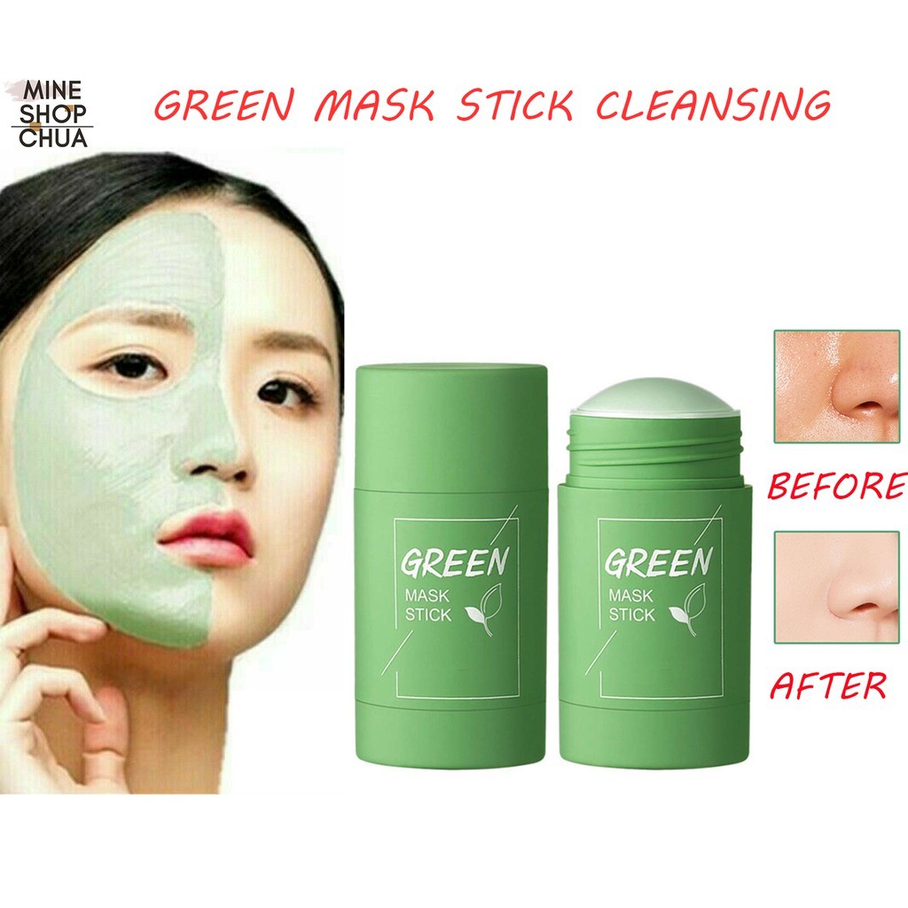 Green Tea Mask Purifying Clay Oil Control Cleansing Eggplant Stick Face