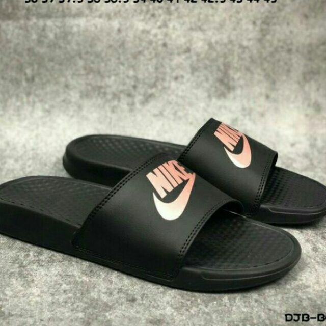 rose nike slides