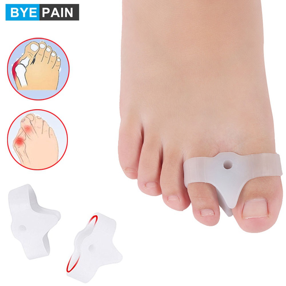 Gel hallux valgus toe separator and bundle orthotics overlap toes and ...