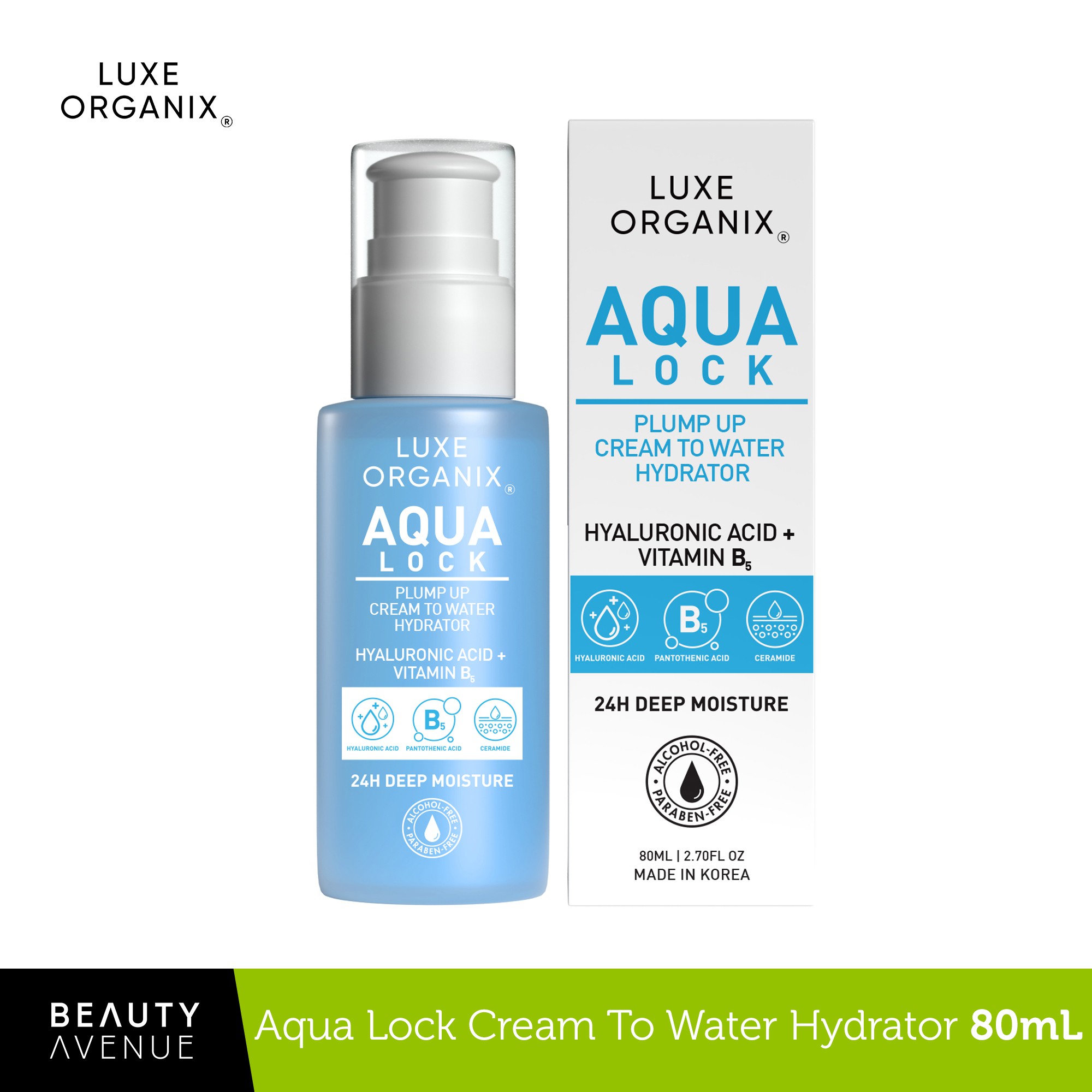luxe organix aqua lock serum