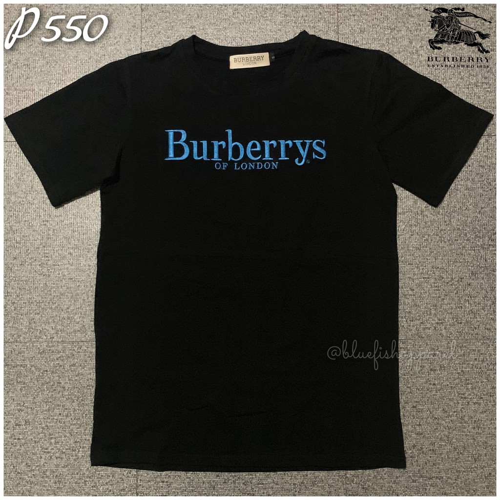 Burberrys LOndon blue embroidered black 