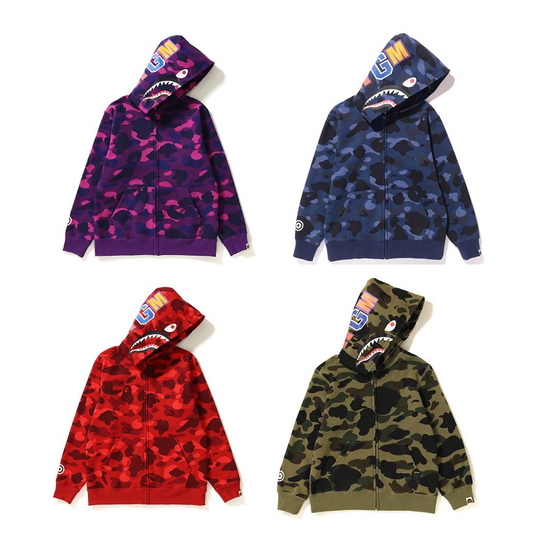 Hiphoppie Bape Kids Hoodies Candy Camouflage Children S Clothes Jacket Children Coats Shopee Philippines - bape trench coat w supreme hoodie roblox camo bomber jacket