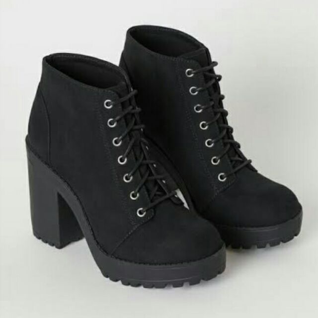 H\u0026M Divided Ankle Boots | Shopee 