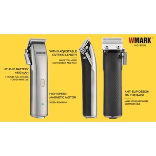 NEW Wmark NG 9000 & Ng 9001 Professional Cordless Hair Clipper Elite barber and salon supplies