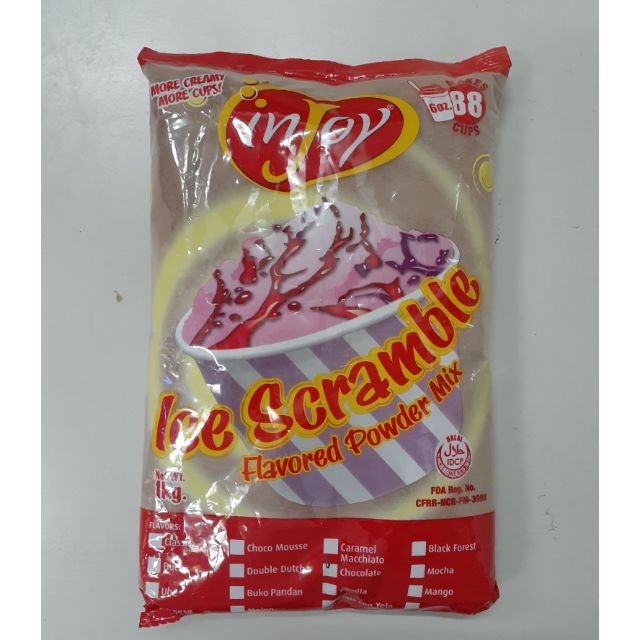 Injoy Ice Scramble Flavored Powder Mix 1kg Shopee Philippines