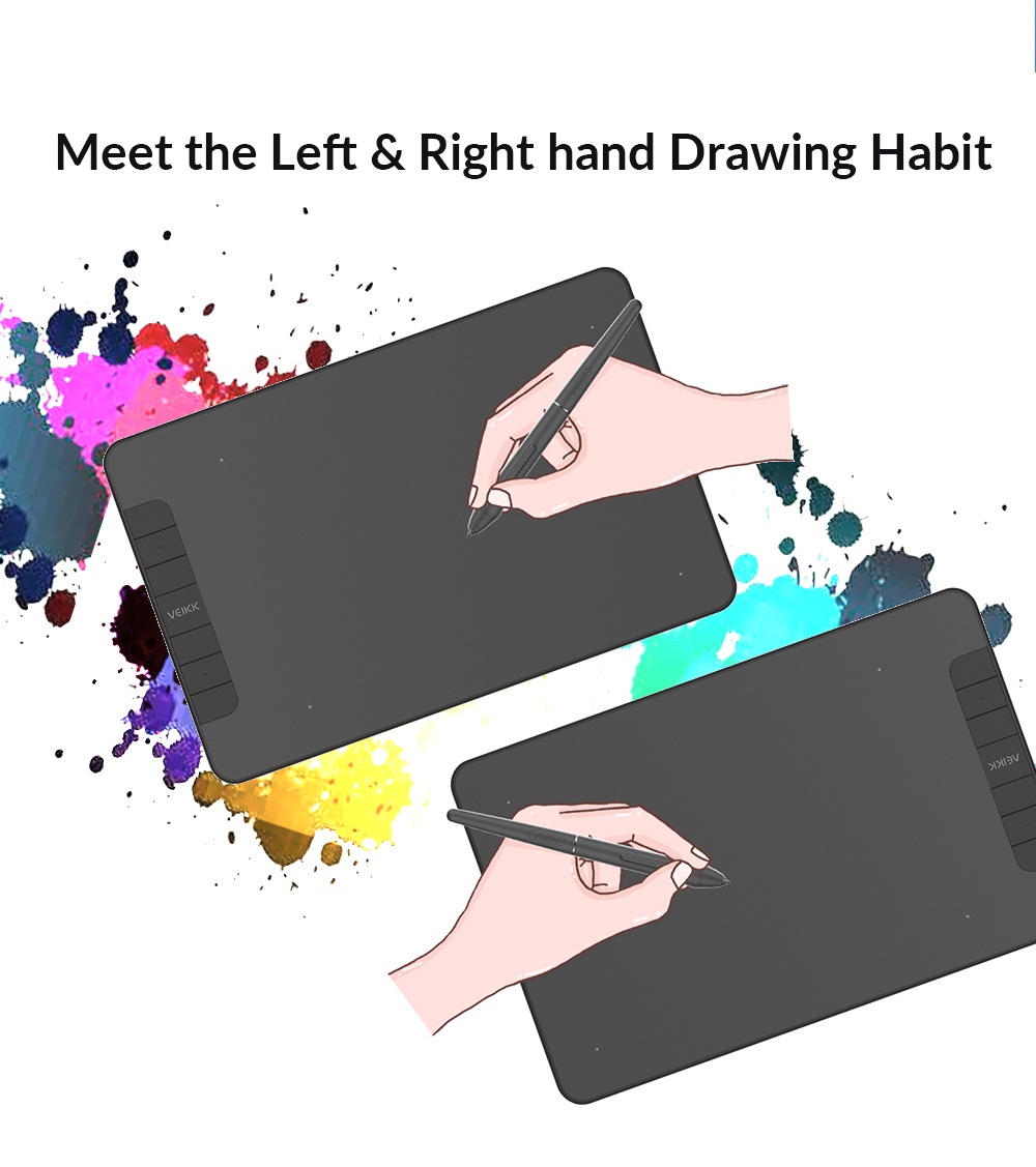 VEIKK VK640 Drawing Tablet Pen Tablet 6x4 Inch Support Android Phone