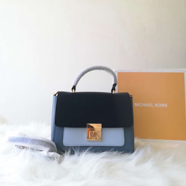 michael kors satchel blue