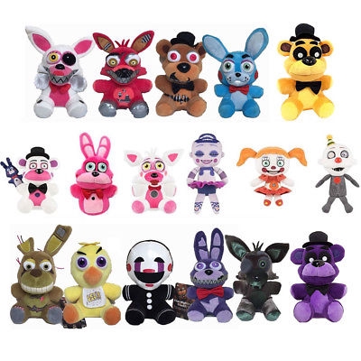 Cod Five Nights At Freddy S Sister Bear Foxy Bonnie Chica Plush Toys Stuffed Toys Doll Kids Gifts Shopee Philippines - chica plushies roblox