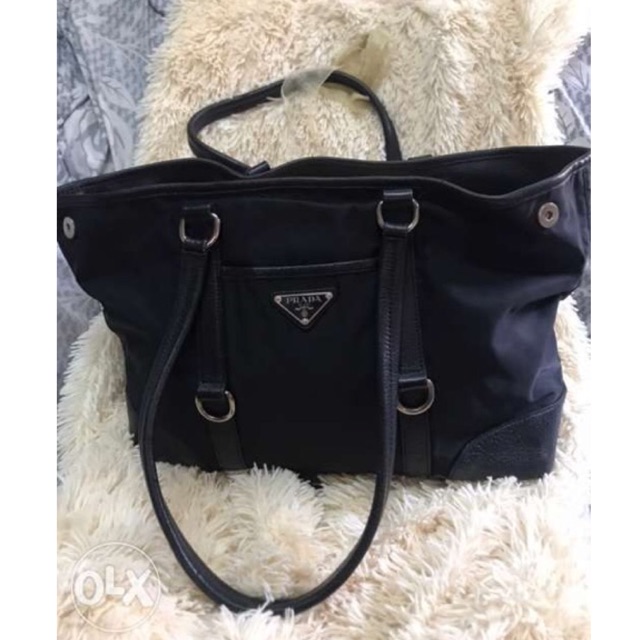 prada tessuto nylon tote bag