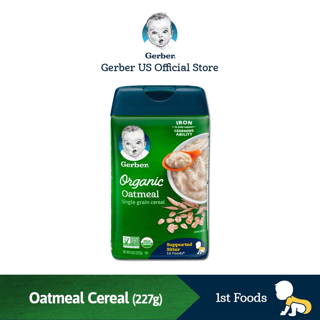 gerber organic oatmeal cereal