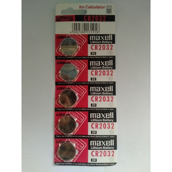 CR2032 Original Maxwell Lithium Battery ( 5pcs. per pad) | Shopee ...