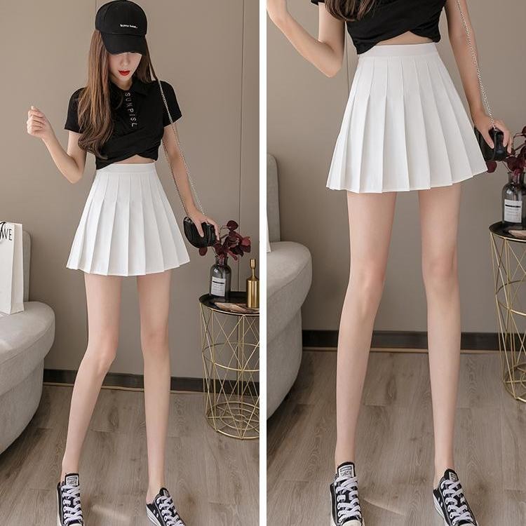 (Spot goods)Korean JK Skirt Fashion Sexy A-Line Pleated Mini Tennis ...