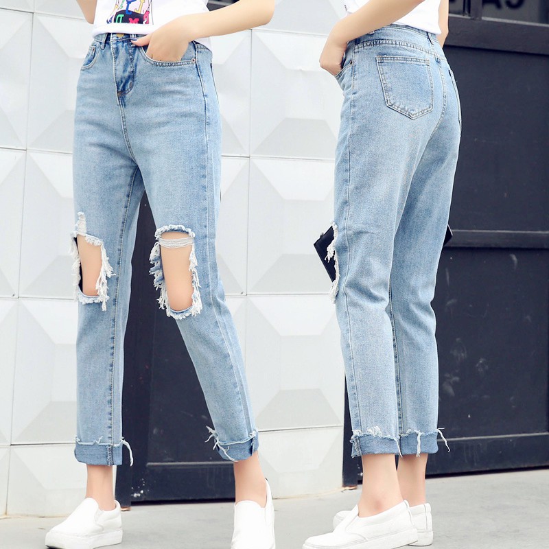ripped jeans female