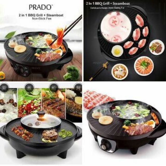 [PLUS FREEBIE] Korean Shabu Shabu 2 in 1 and Grill Pan SAMGYUPSAL