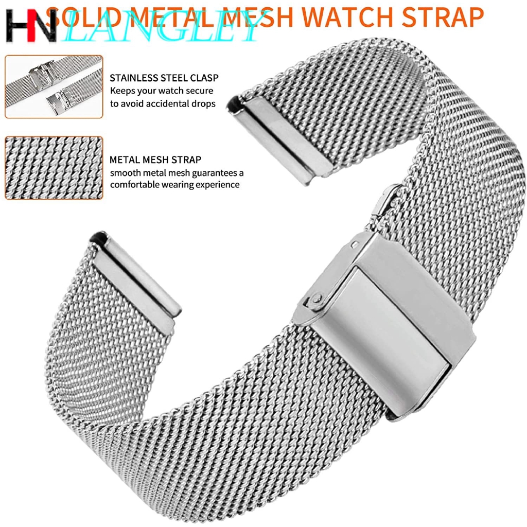 12mm 13mm 14mm 16mm 17mm 18mm 19mm 20mm 22mm Milanese Watch Band